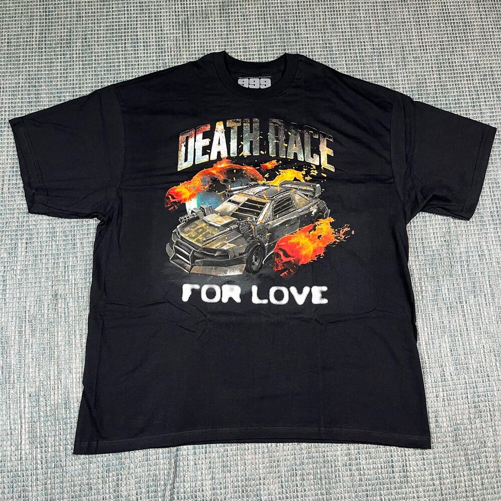 Juice WRLD 999 Death Race For Love Black Short Sleeve Tee T-Shirt Size 2XL Men’s